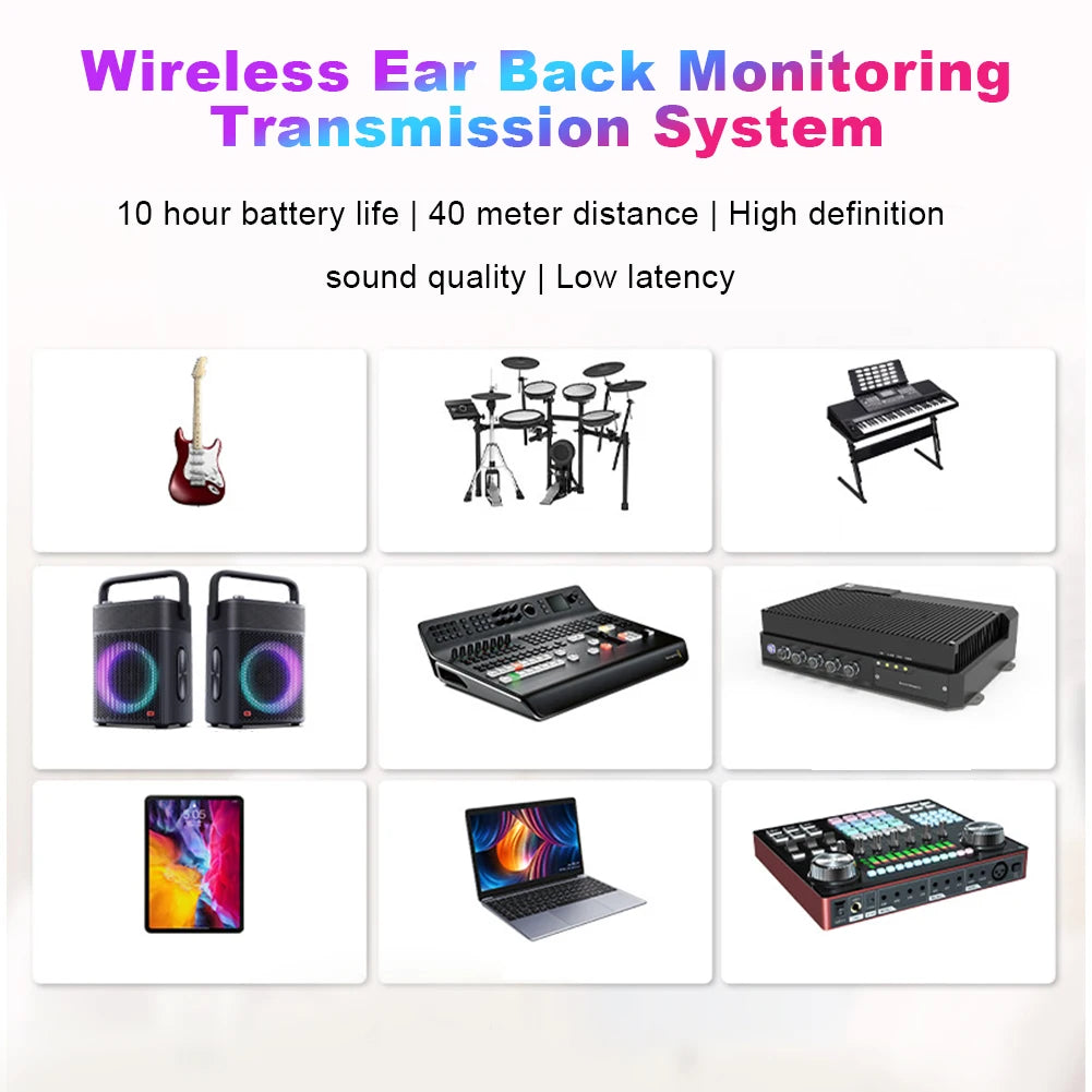 Wireless in Ear Monitor System 10H Battery Life