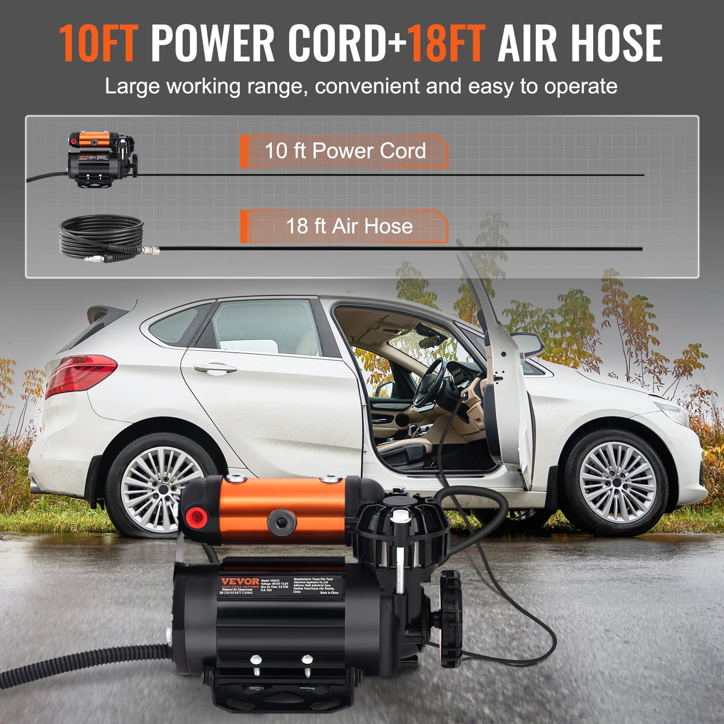 Portable Car Tire Air Compressor