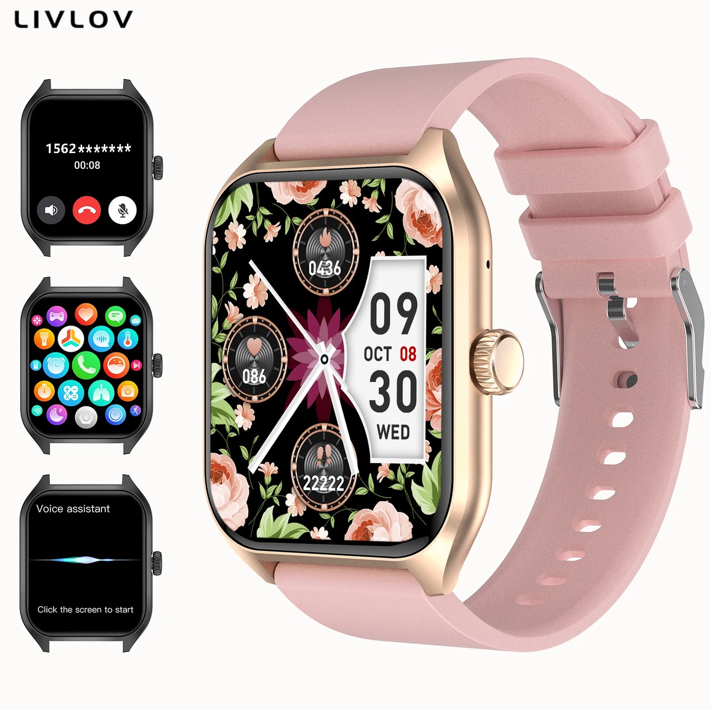 AI Voice Assistant Activity Tracker with 100+Sports/ Sleep