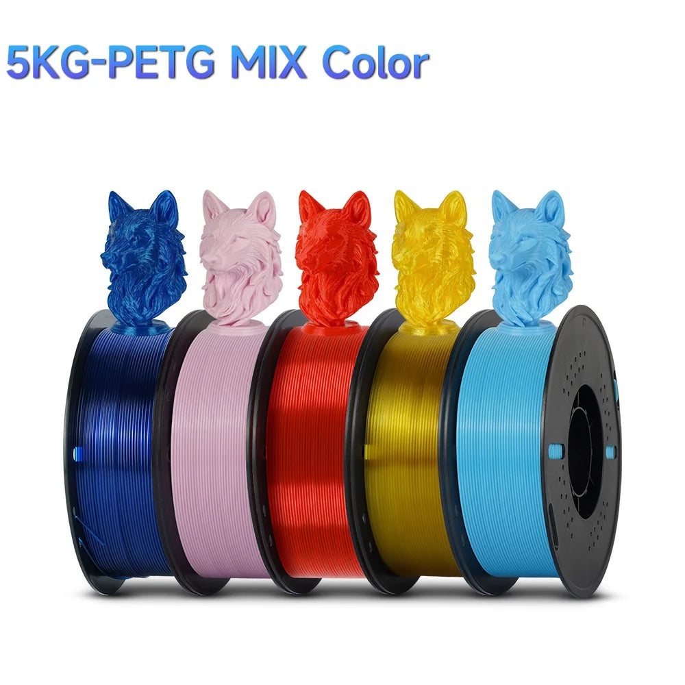 5KG Mix Colors PLA filament for 3D Printing