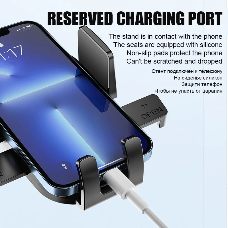 Adjustable Suction Phone Holder For Smartphones