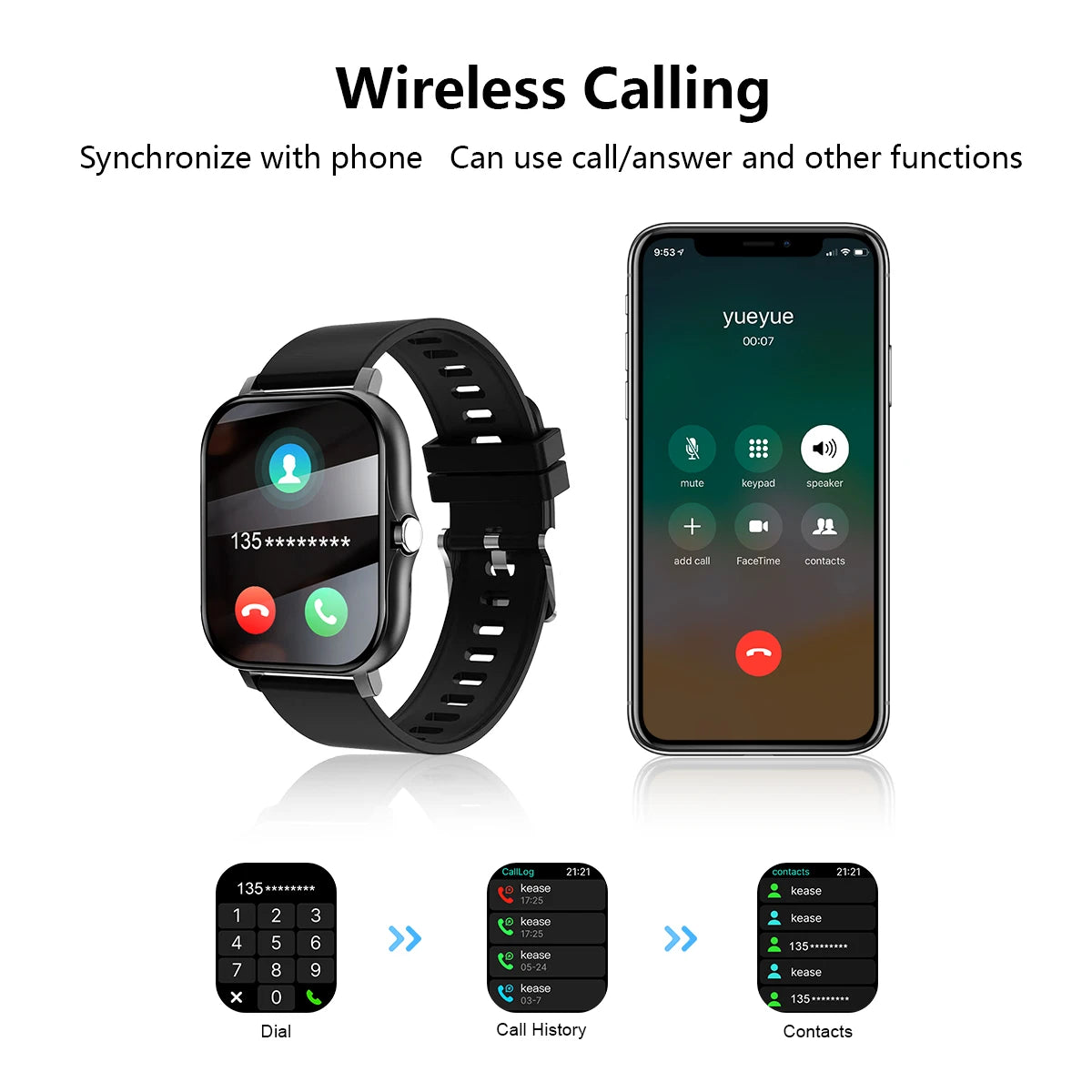 Smart watch with rejection fitness monitoring