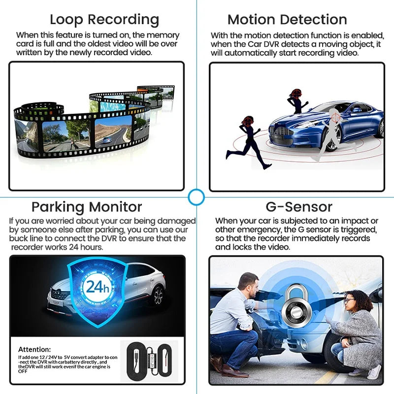 Night Vision Dash Camera Video Recorder
