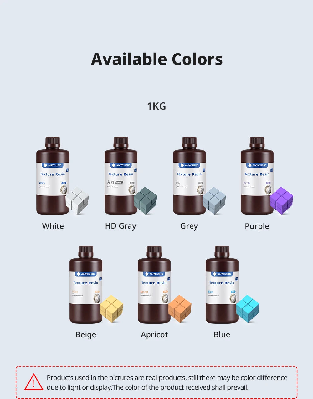 ANYCUBIC Texture Resin 14K high-precision 405nm UV Resin