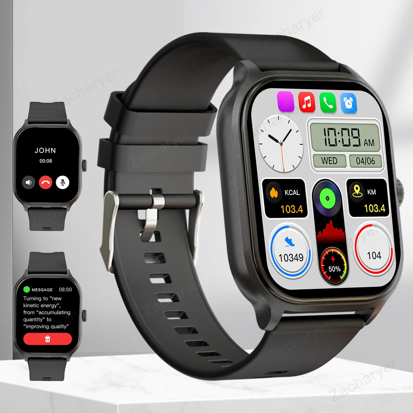 Smart watch with rejection for iPhone/Android