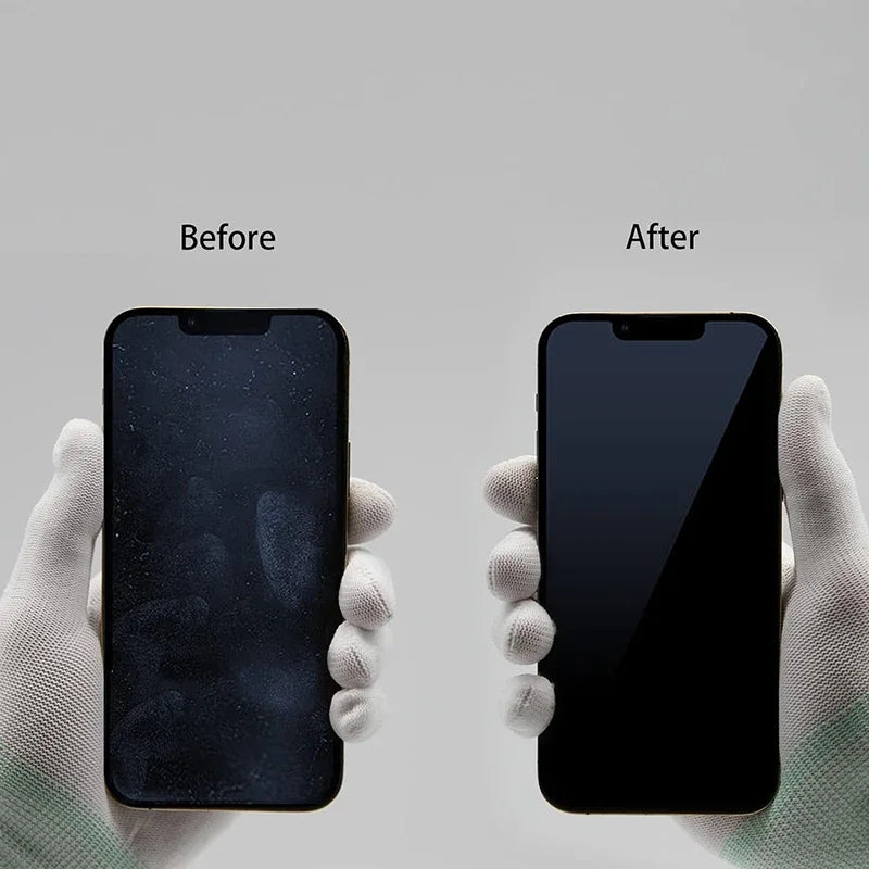 Mini Screen Cleaner Spray and Polishing Cloth Brush Set for Mobile Devices