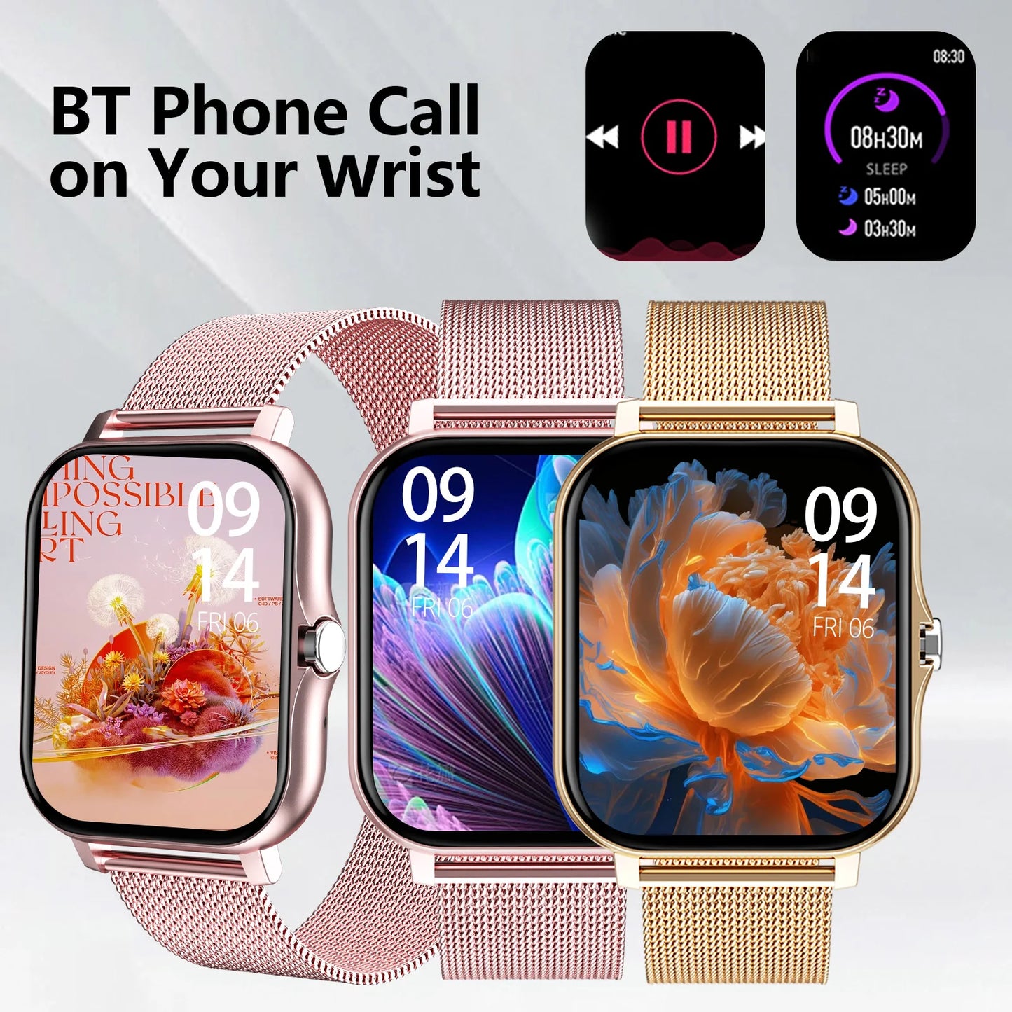 Smart watch with rejection fitness monitoring