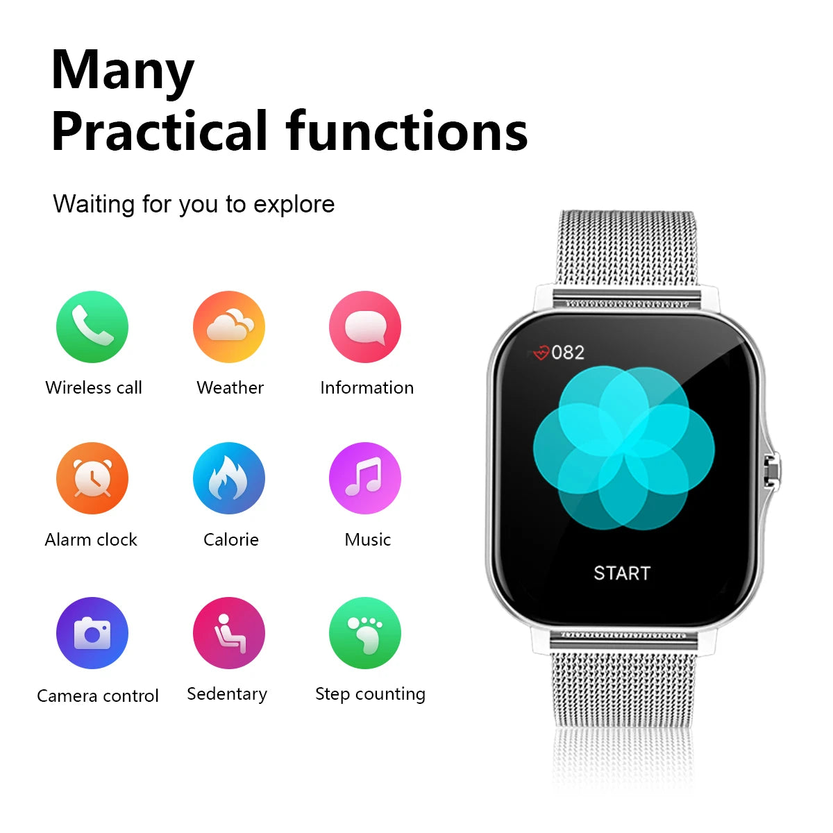 Smart watch with rejection fitness monitoring
