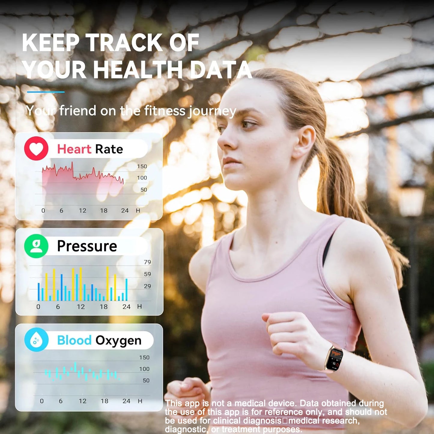 AI Voice Assistant Activity Tracker with 100+Sports/ Sleep