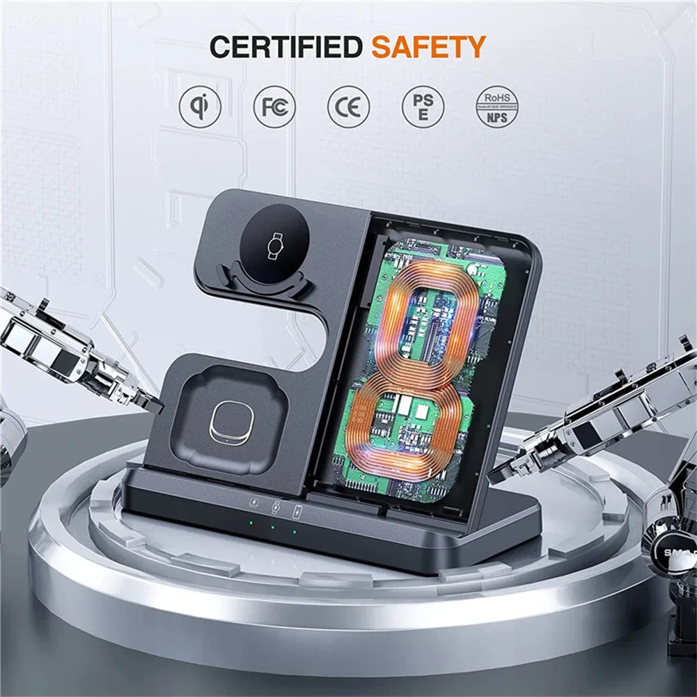 3 In 1 Wireless Charging Station For Wireless Devices