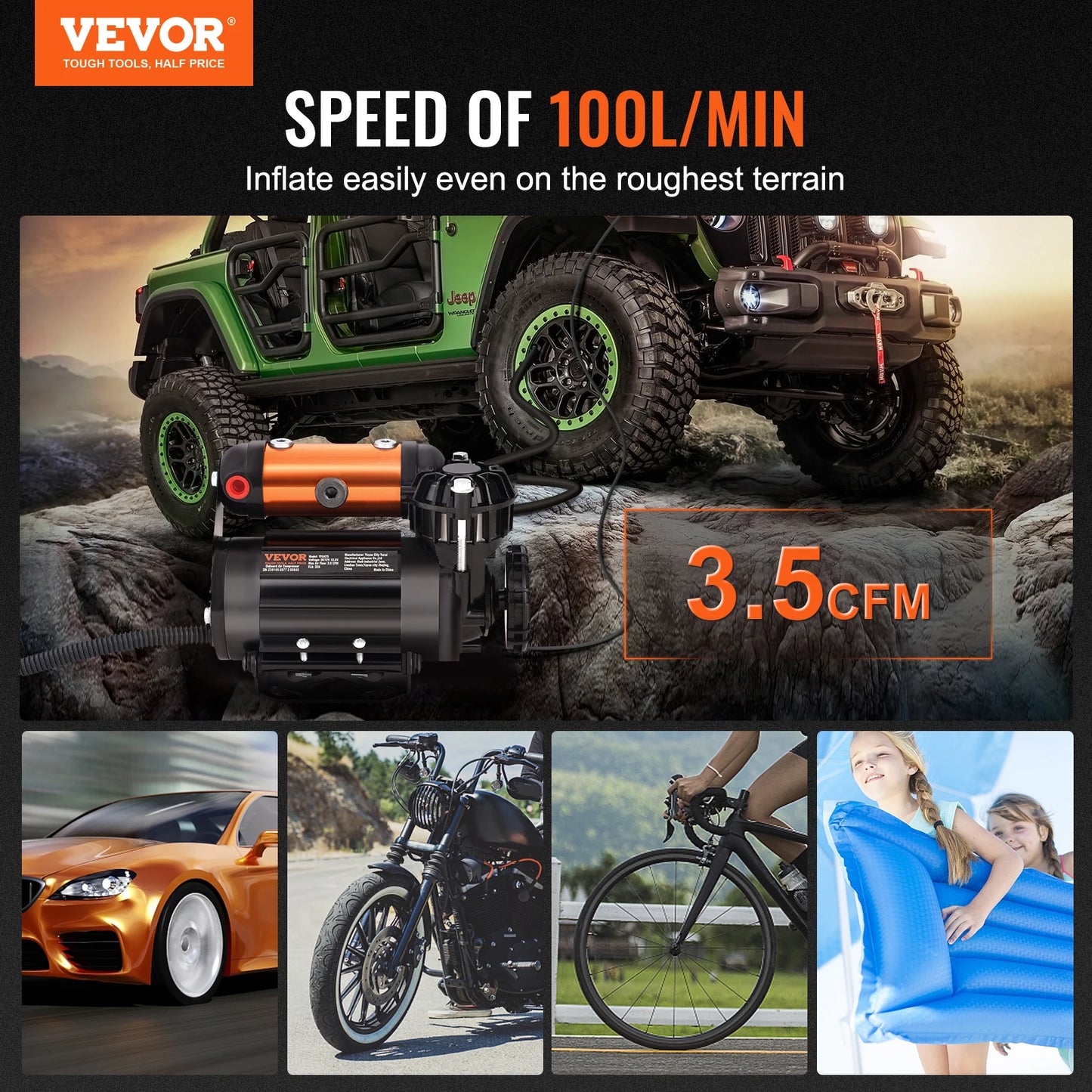 Portable Car Tire Air Compressor