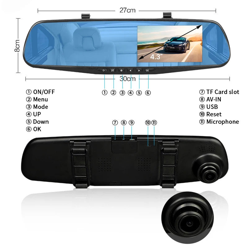 Night Vision Dash Camera Video Recorder
