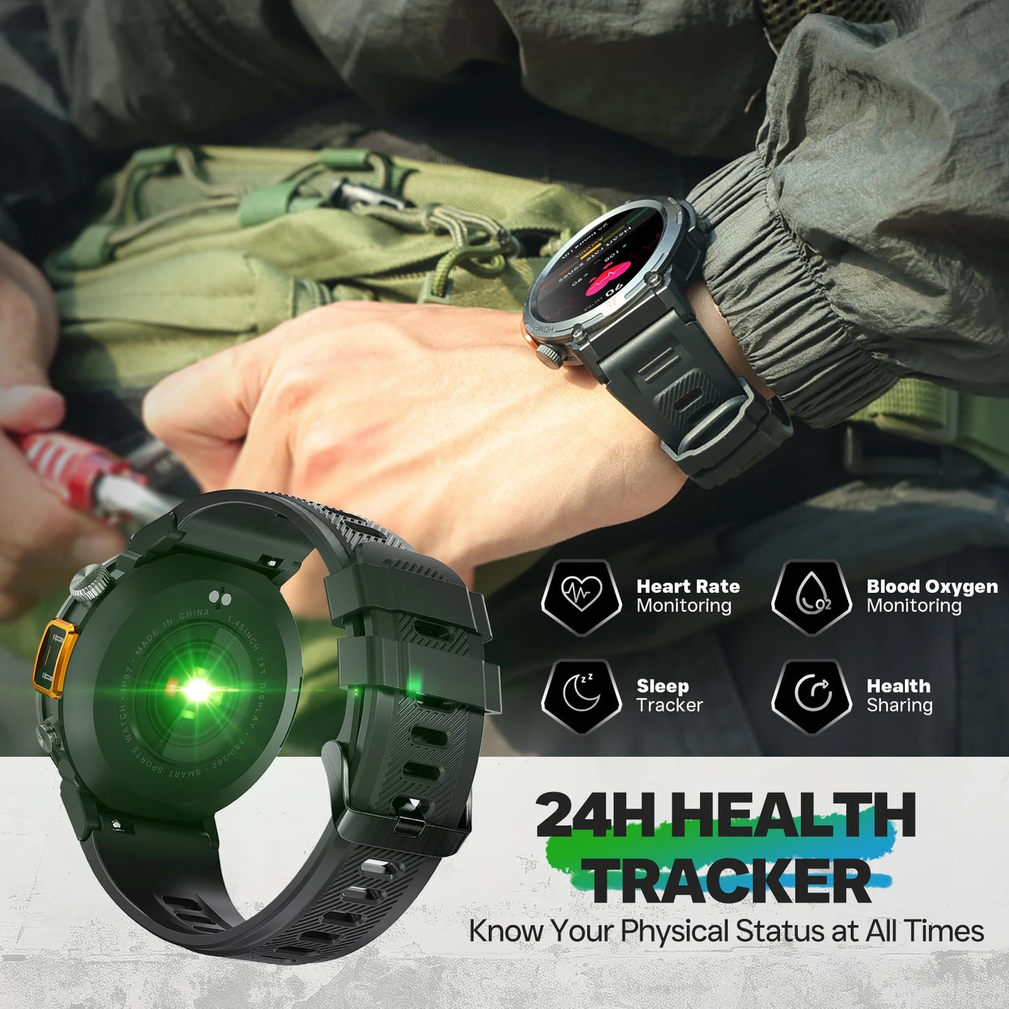 EIGIIS 2024 New KE3 Bluetooth Smart Watch