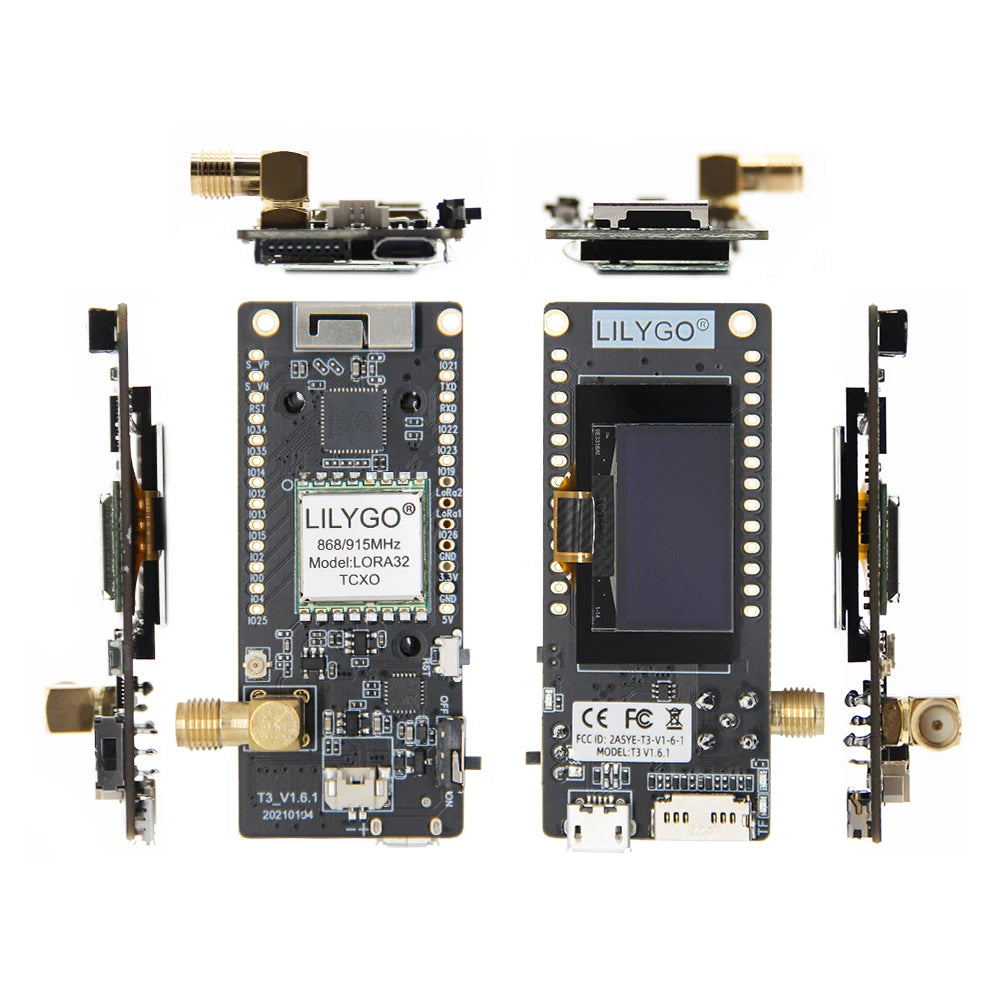 LILYGO® LoRa32 V2.1 ESP32 Development Board
LILYGO® LoRa32 V2.1 ESP32 LoRa Development Board, SX1276 SX1278 Module, 433MHz 868MHz 915MHz, 0.96 Inch OLED, DIY WIFI Bluetooth