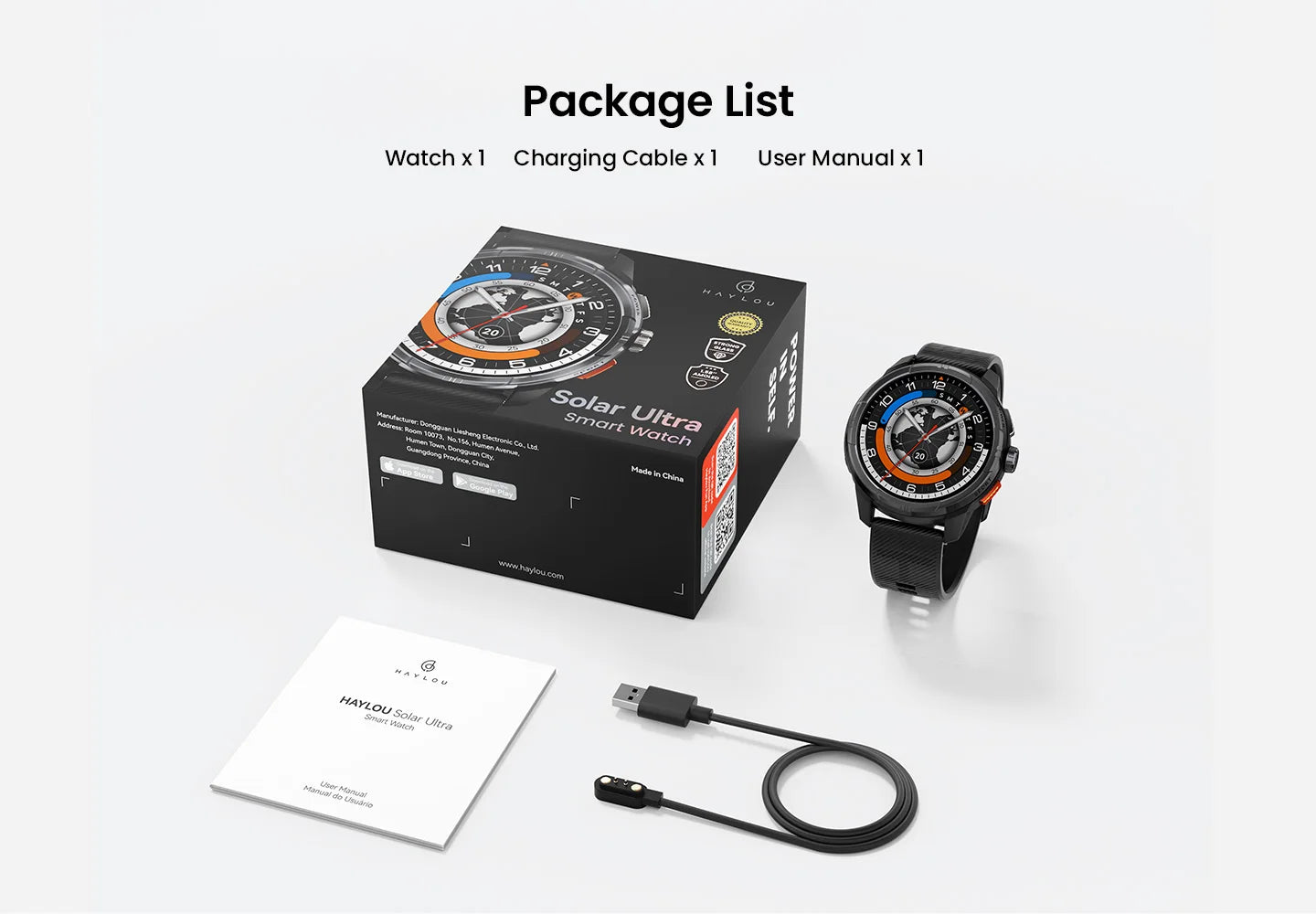 HAYLOU Solar Ultra GPS Sports Smartwatch