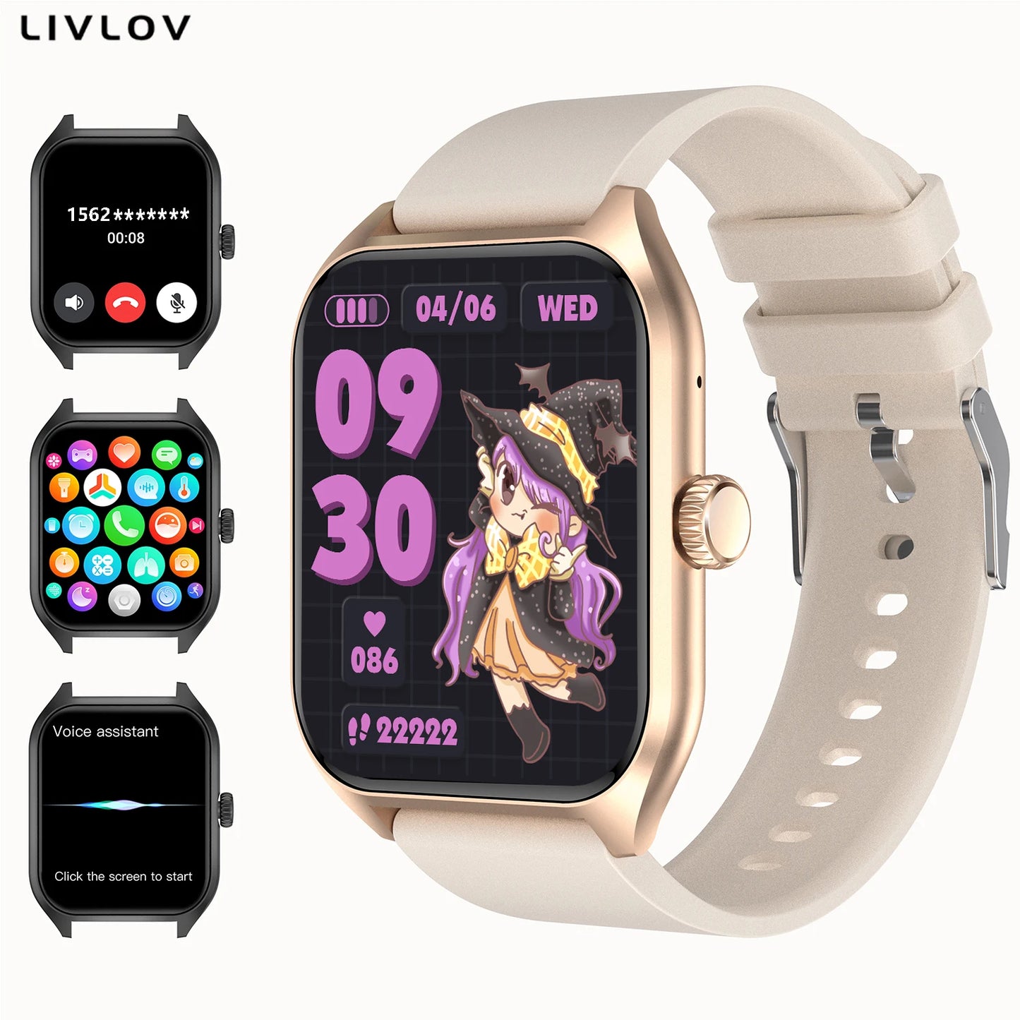 AI Voice Assistant Activity Tracker with 100+Sports/ Sleep