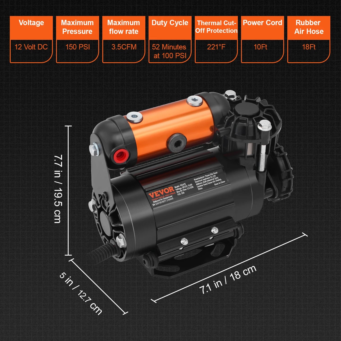 Portable Car Tire Air Compressor