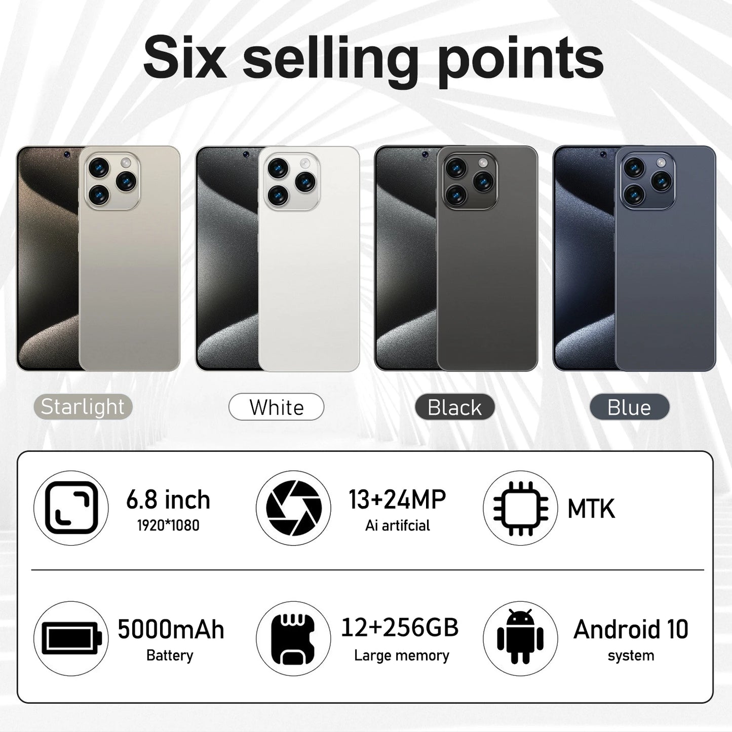 Global Vision 5G Smartphone Android Note 16 Pro