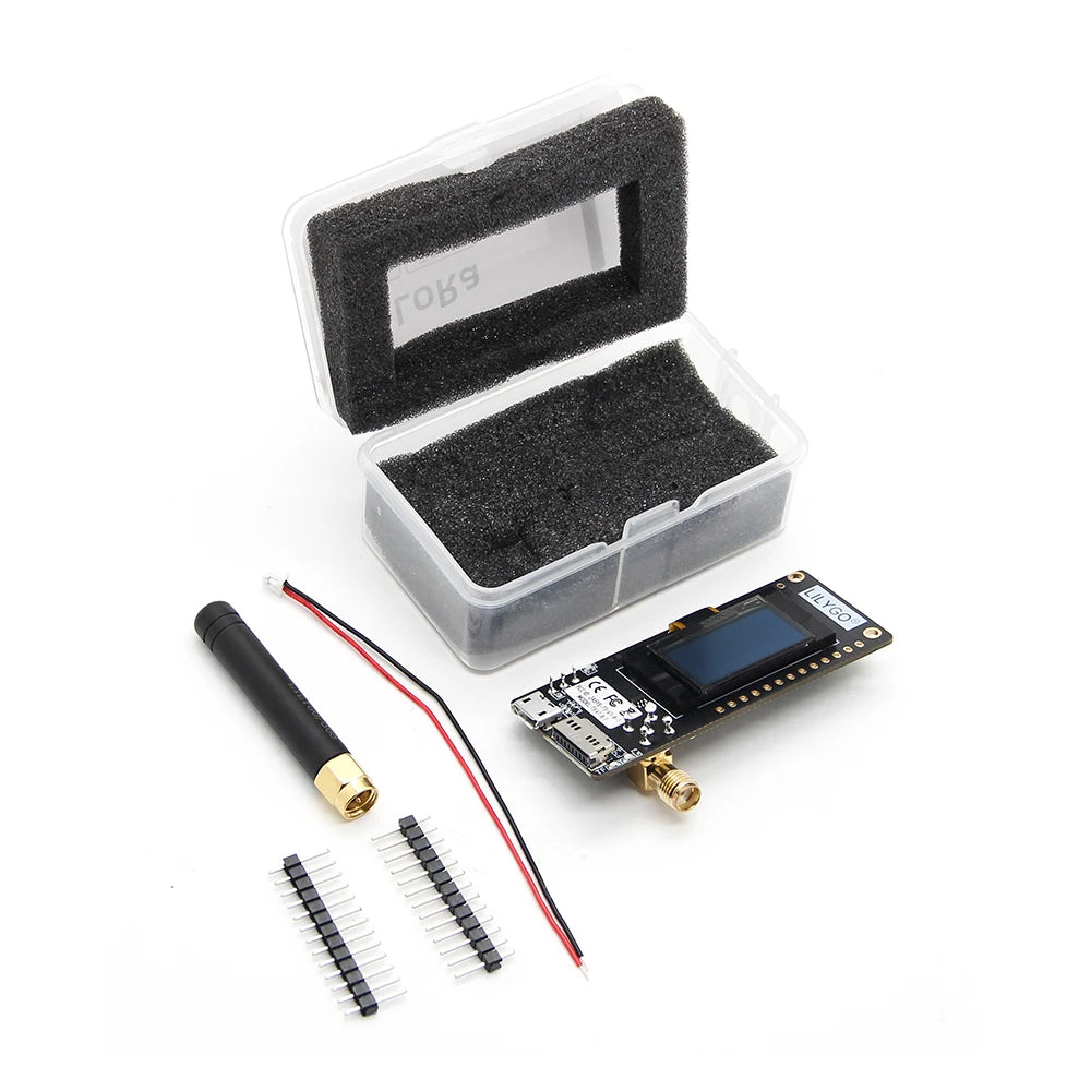 LILYGO® LoRa32 V2.1 ESP32 Development Board
LILYGO® LoRa32 V2.1 ESP32 LoRa Development Board, SX1276 SX1278 Module, 433MHz 868MHz 915MHz, 0.96 Inch OLED, DIY WIFI Bluetooth