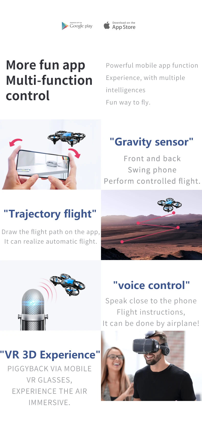 V8 New Mini Drone 4K 1080P Drone