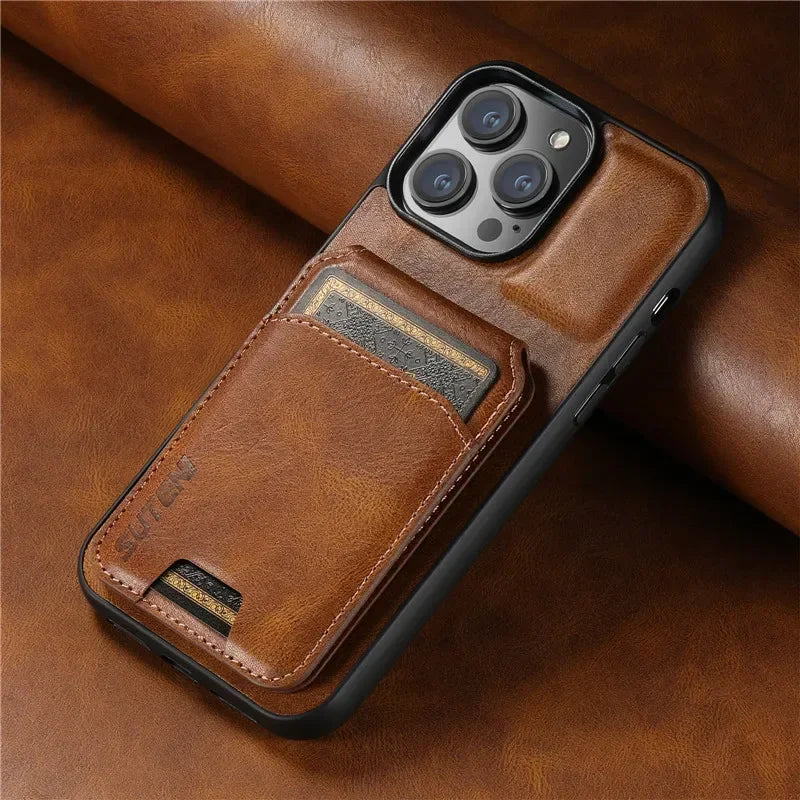 Luxury Wallet Phone Case Card Holder For iPhone 11+
