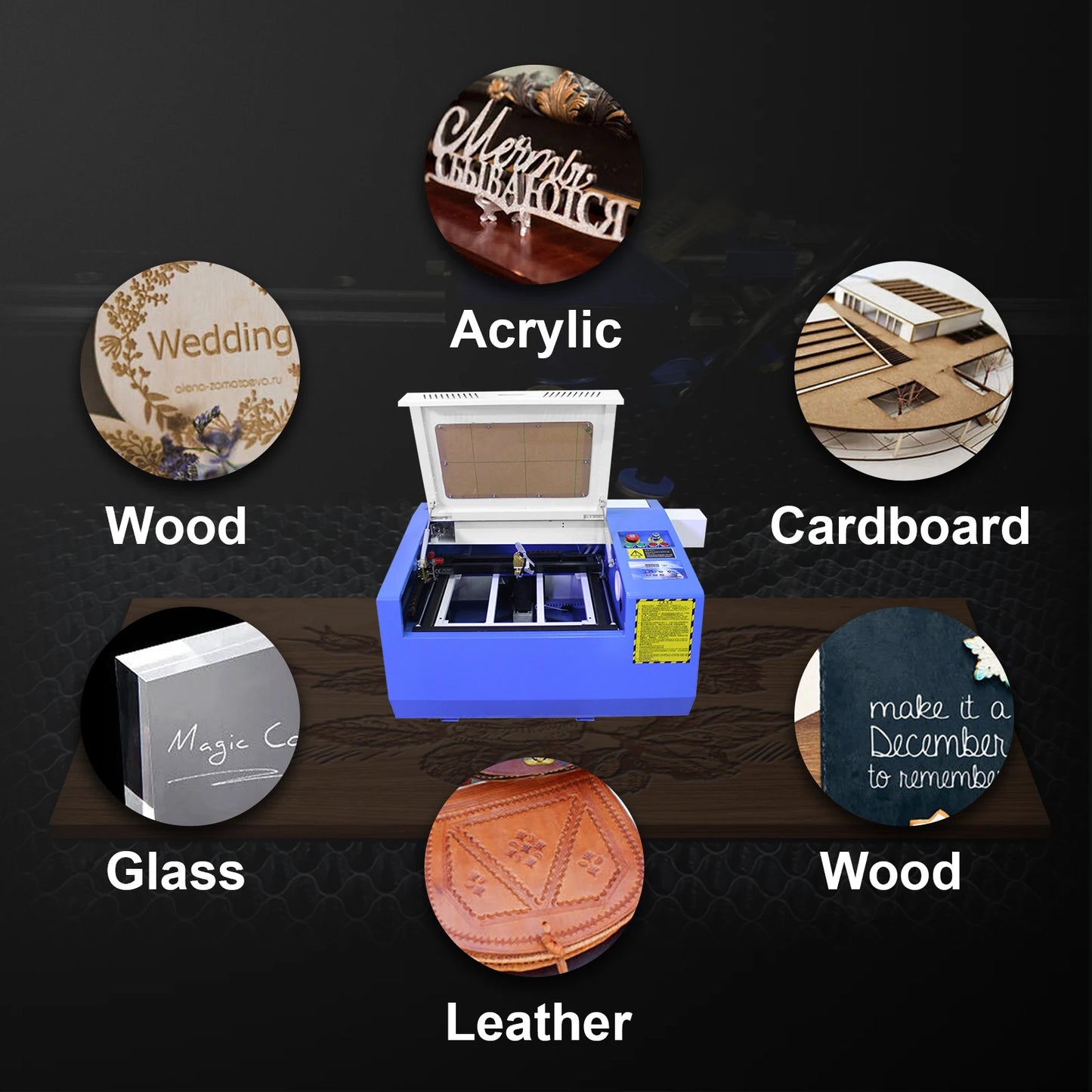 VEVOR 50W CO2 Laser Cutter Engraver