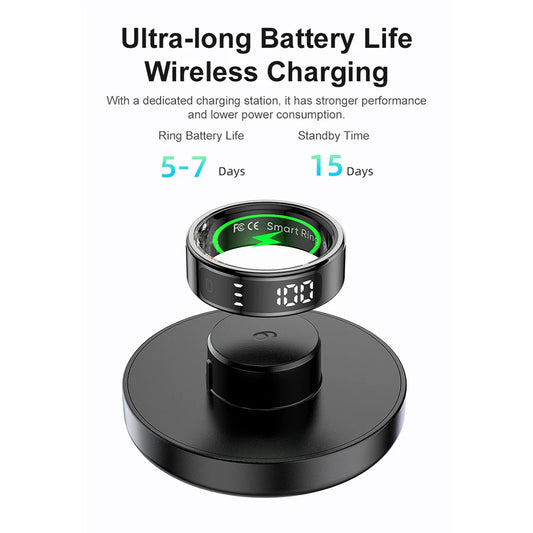 R11 Smart Fitness Ring with Display Screen for Android and iOs