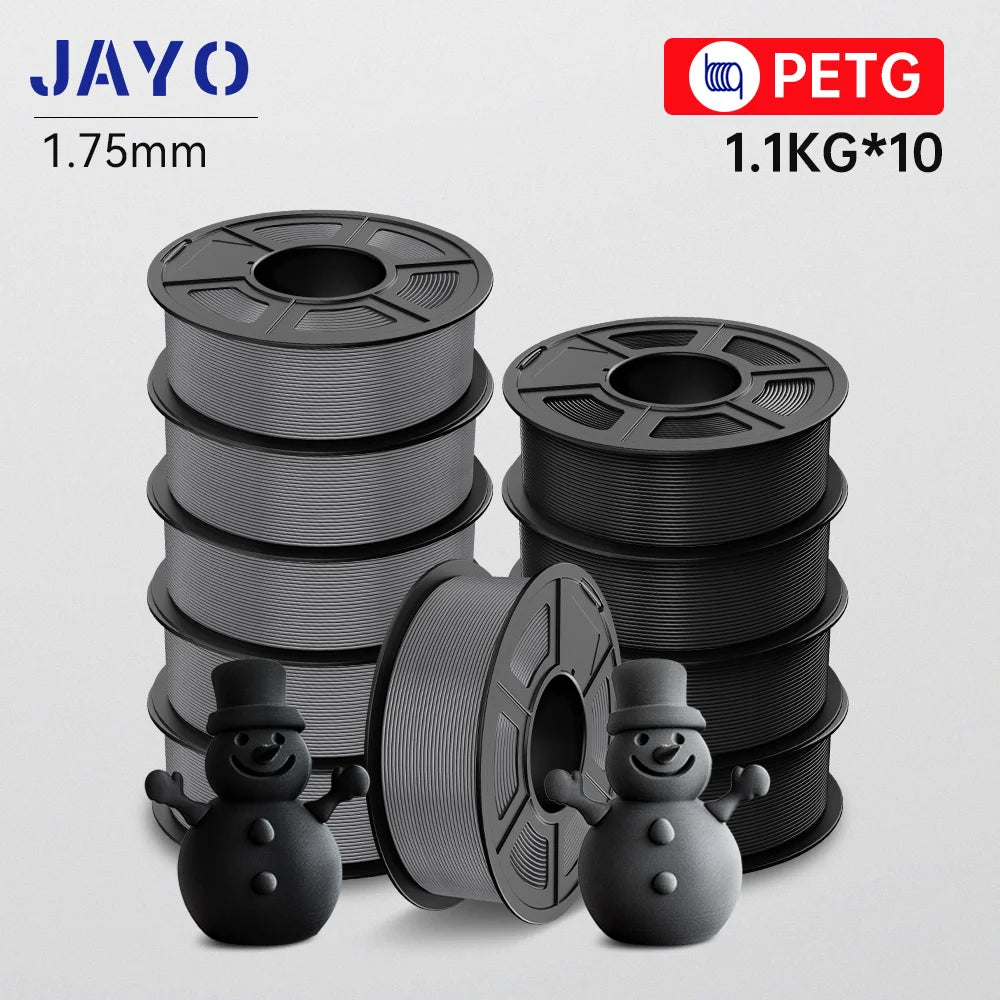 JAYO 3D PETG / HS Matte PETG / HS PLA matte  Printer Filament 1.75mm 3D Printer Filament 1.1KG/Roll Neatly Wound PLA for 3D