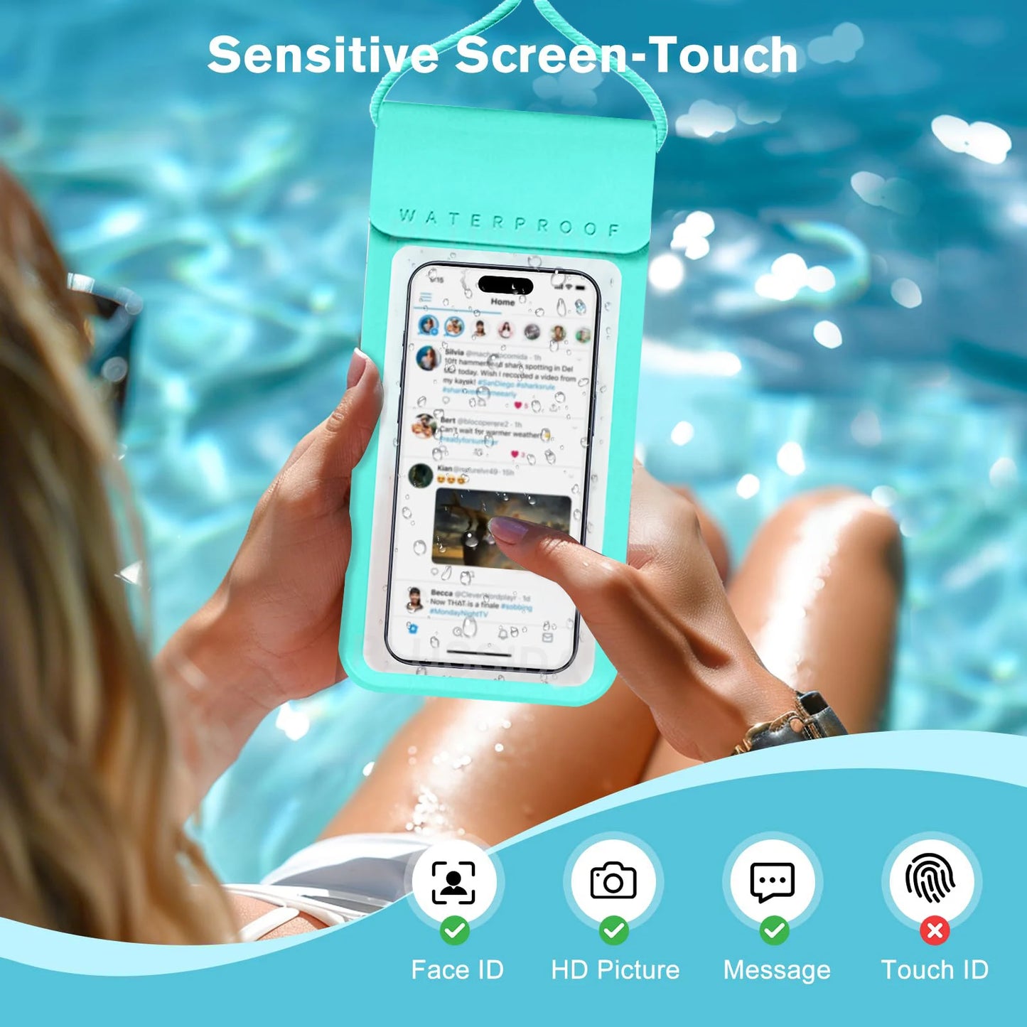 IPX8 Universal Waterproof Cell Phone Pouch Case