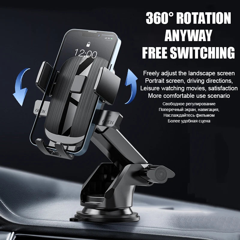 Adjustable Suction Phone Holder For Smartphones