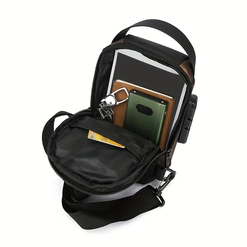 Stylish Men's Sling Bag with Phone Pocket