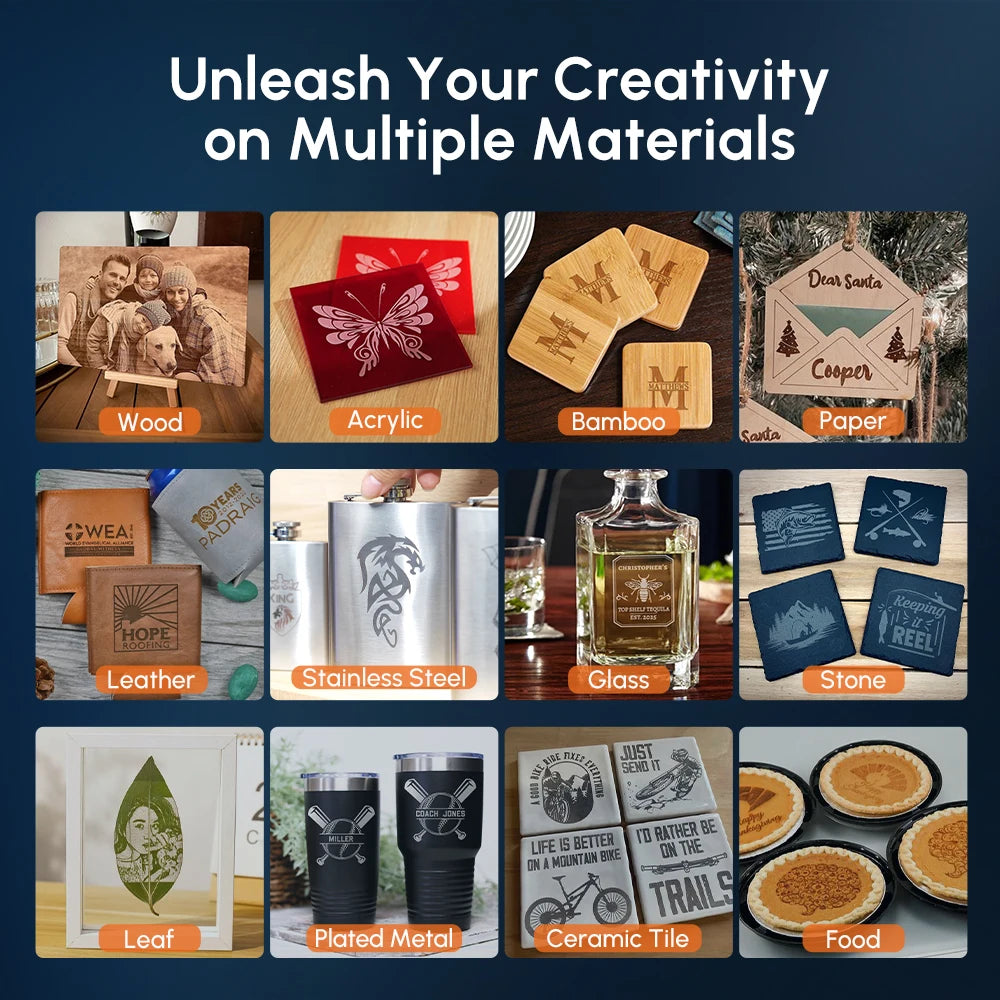 AlgoLaser 10W Wireless Laser Engraver Cutter Wood Cutting Engraving Machine Router AlgoLaser DIY Kit Air Assisted Laser Module