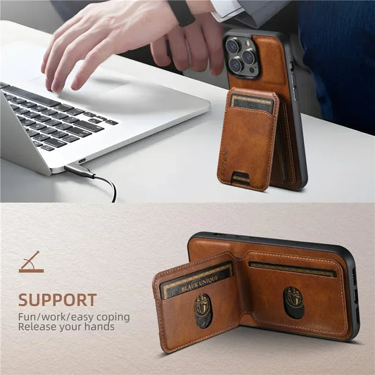 Luxury Wallet Phone Case Card Holder For iPhone 11+