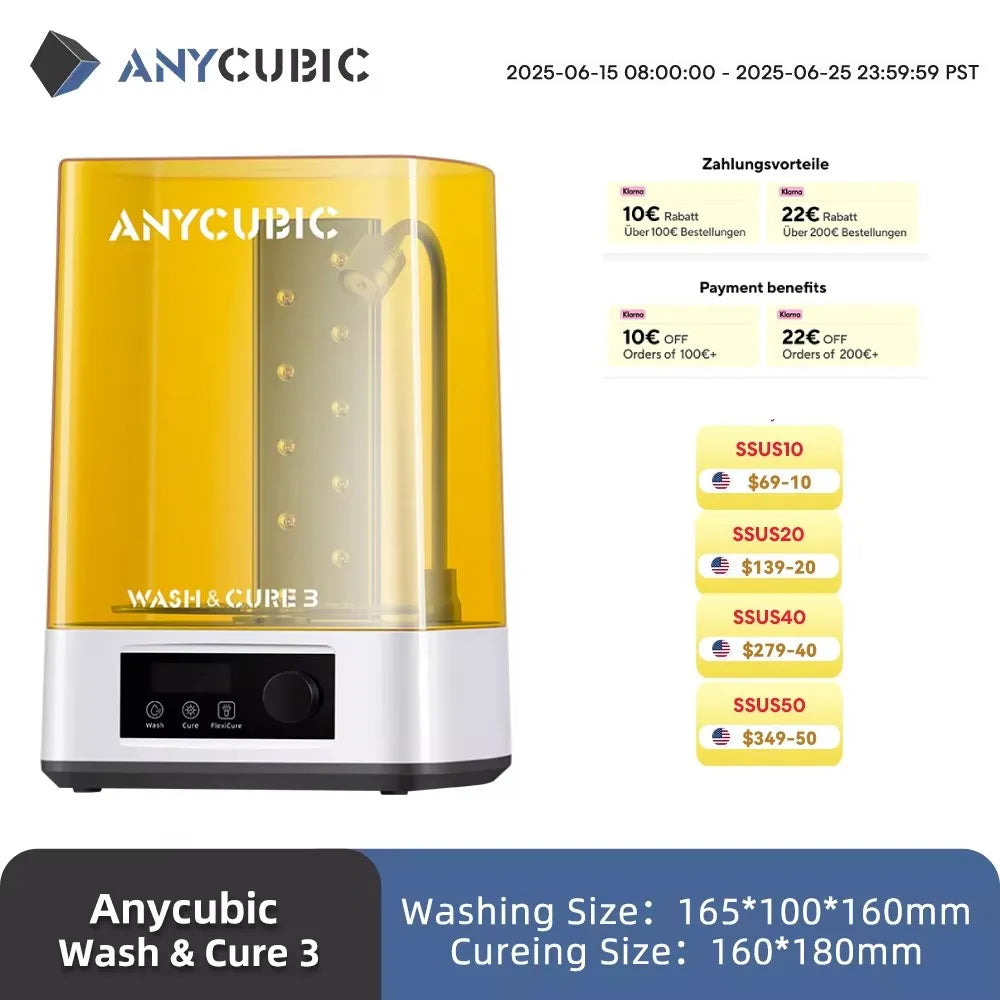 ANYCUBIC Wash & Cure 3 For Mars Photon Mono 2
