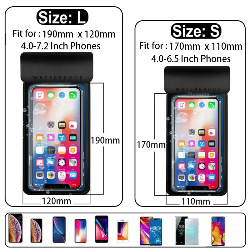 IPX8 Universal Waterproof Cell Phone Pouch Case
