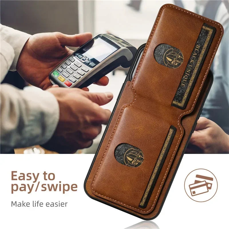 Luxury Wallet Phone Case Card Holder For iPhone 11+