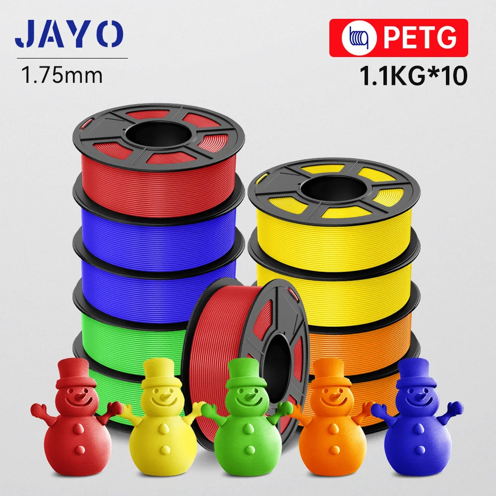 JAYO 3D PETG / HS Matte PETG / HS PLA matte  Printer Filament 1.75mm 3D Printer Filament 1.1KG/Roll Neatly Wound PLA for 3D