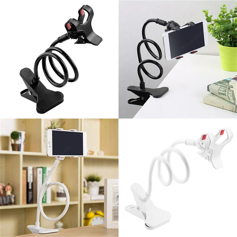 Universal Cell Phone Holder with Flexible Long Arm