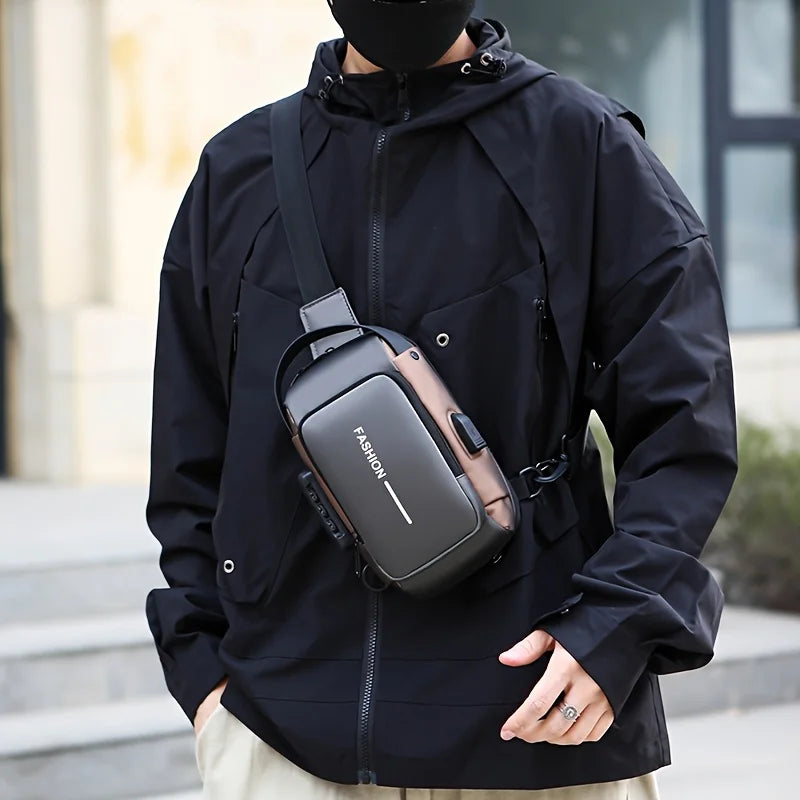 Stylish Men's Sling Bag with Phone Pocket