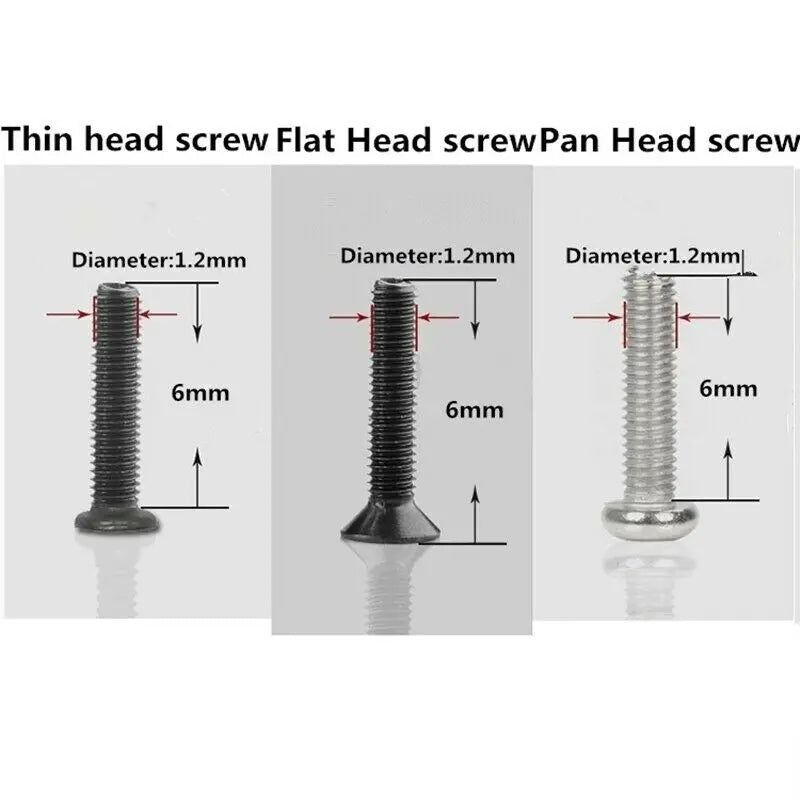 500Pcs 18 Size Mini Screw and Fasteners Set