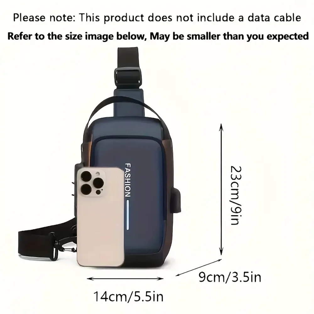 Stylish Men's Sling Bag with Phone Pocket