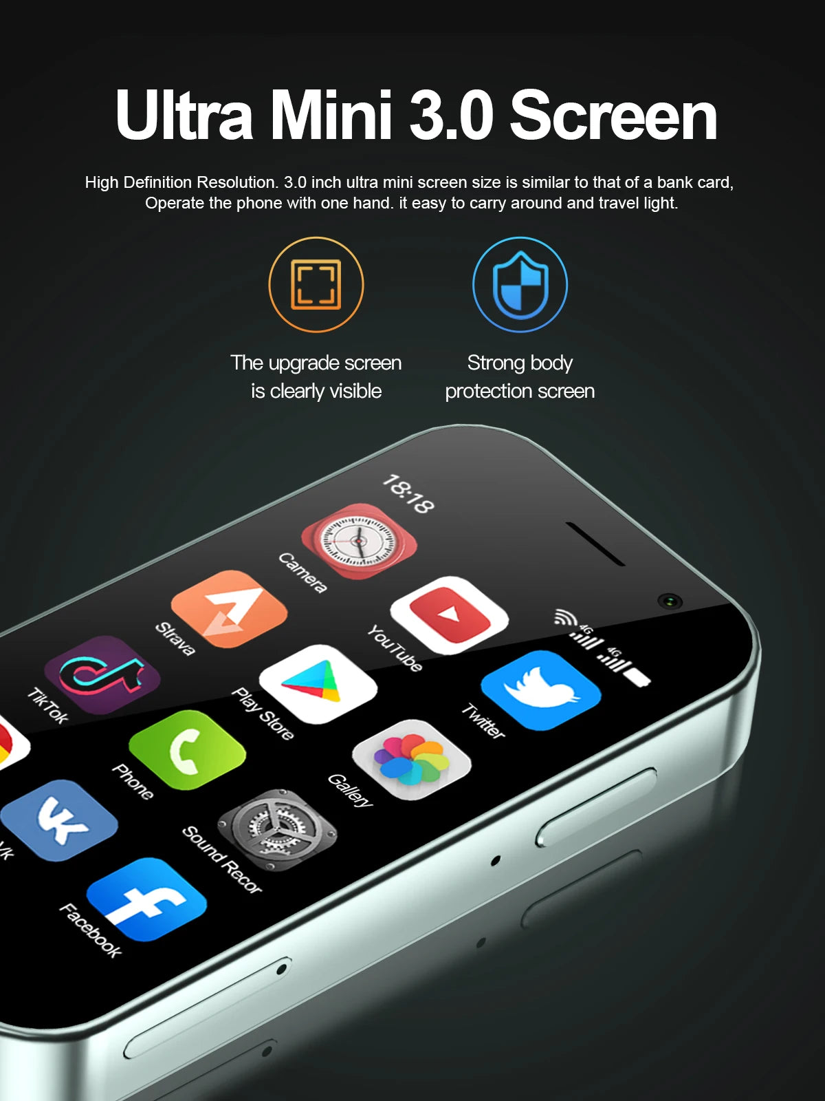 SERVO KING 9000 3.0" HD Mini Smartphone