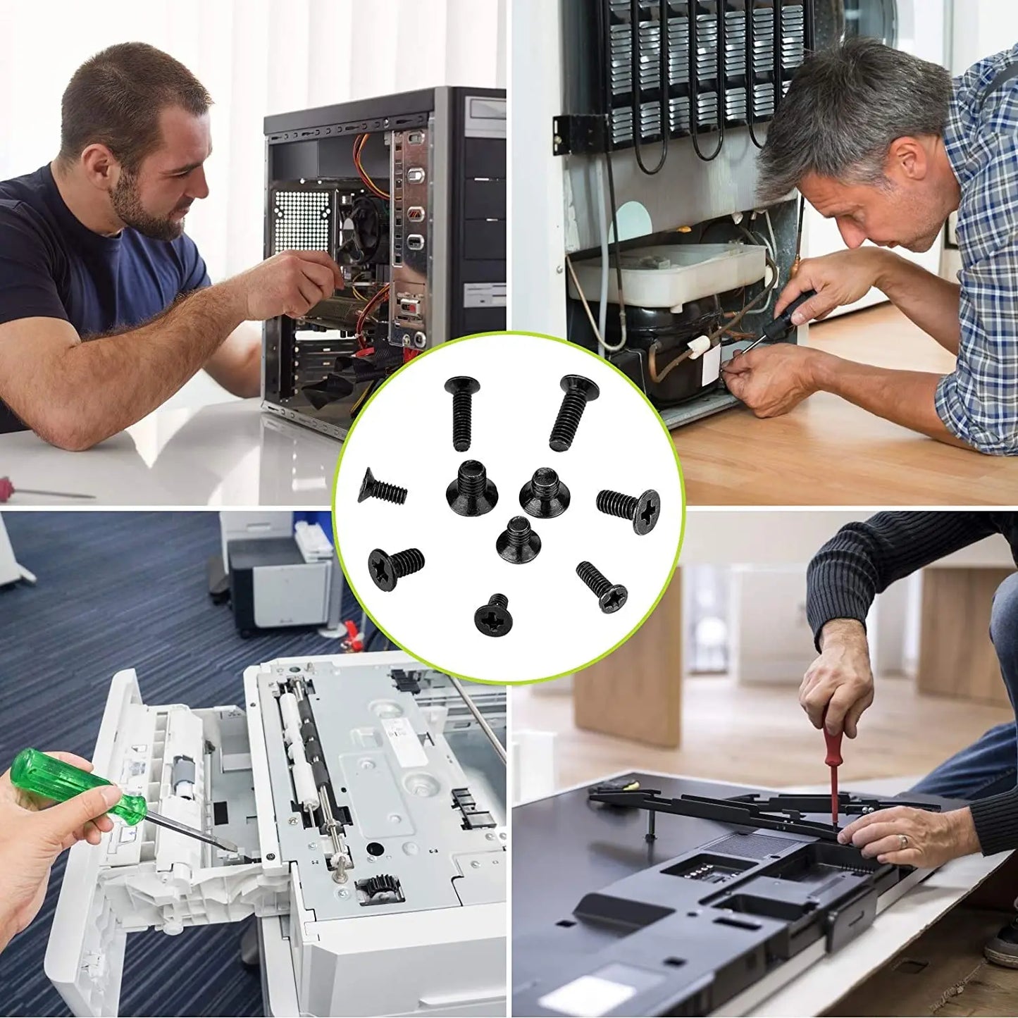 500Pcs 18 Size Mini Screw and Fasteners Set