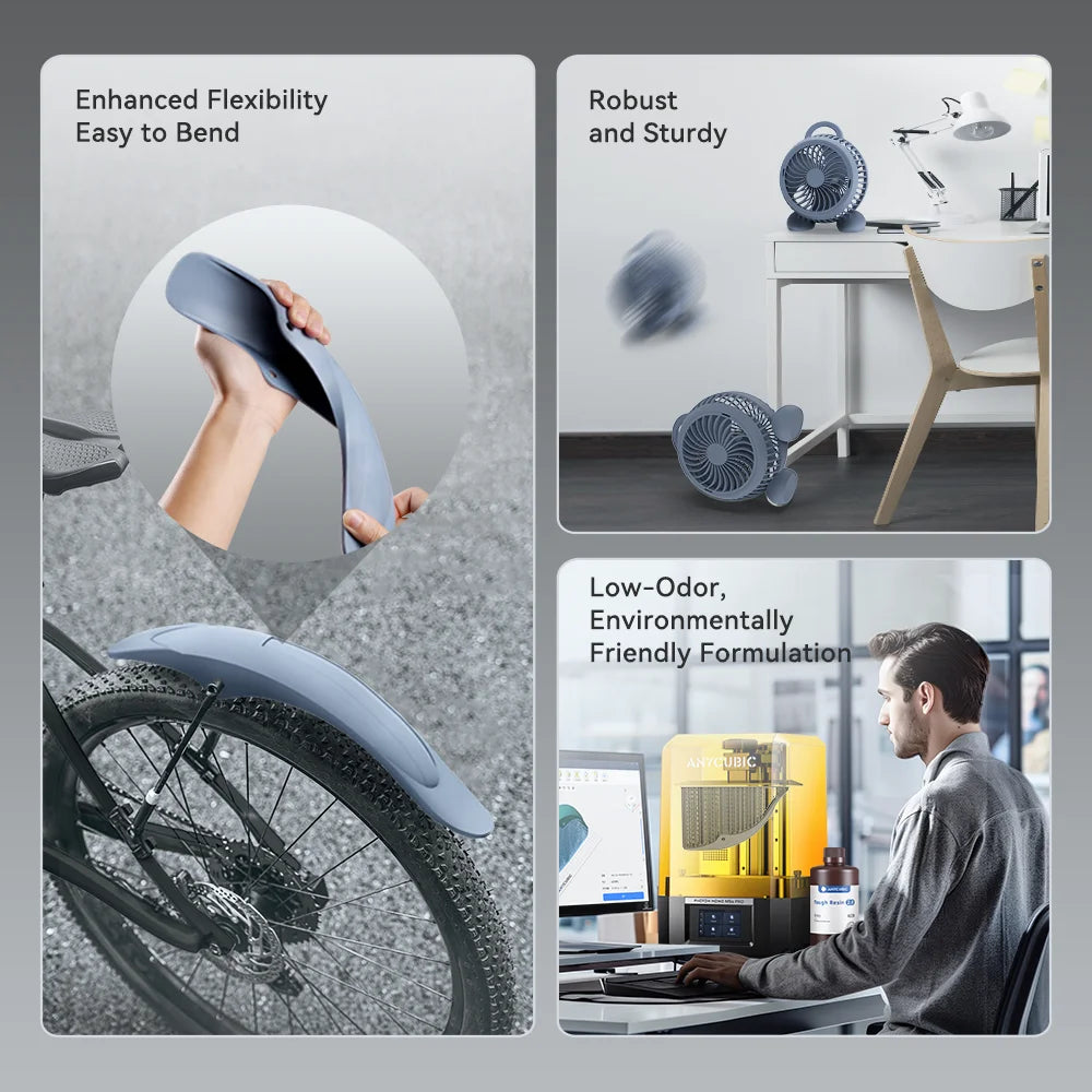 ANYCUBIC Tough Resin 2.0 405nm UV Resin For LCD 3D Printer Toughness High Precision Material For Photon Mono M7 Pro 5kg