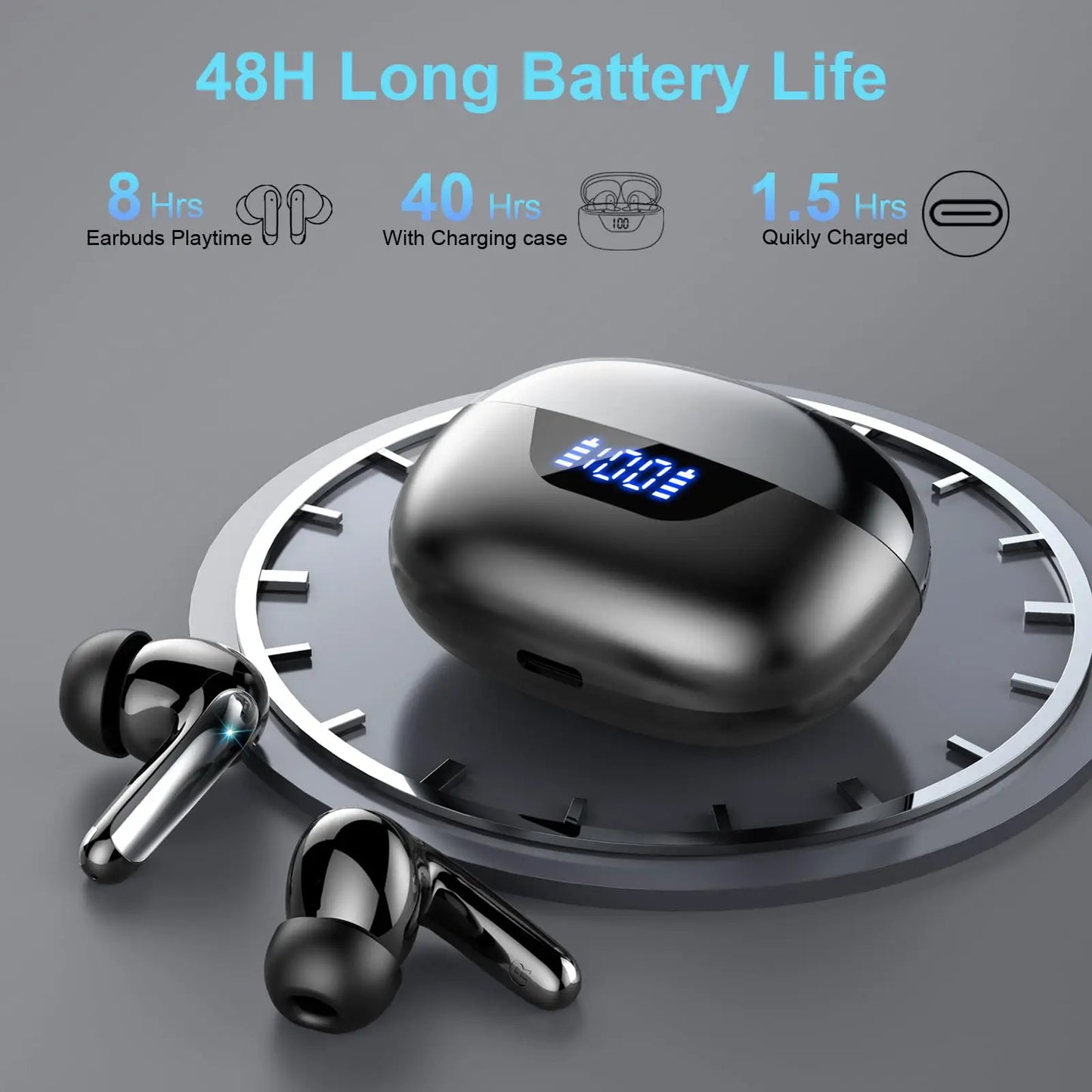 Wireless Bluetooth Headphones  with  Clear Calls