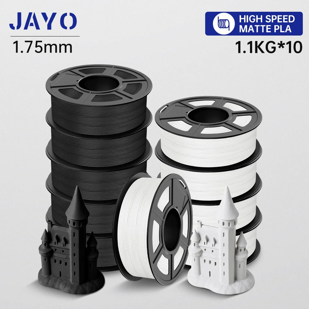JAYO 3D PETG / HS Matte PETG / HS PLA matte  Printer Filament 1.75mm 3D Printer Filament 1.1KG/Roll Neatly Wound PLA for 3D