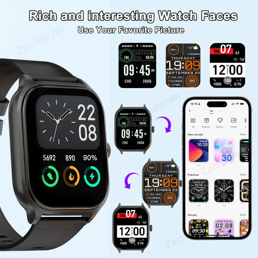 Smart watch with rejection for iPhone/Android