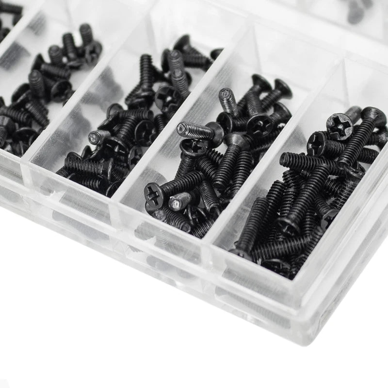 500Pcs 18 Size Mini Screw and Fasteners Set