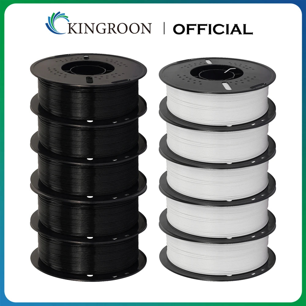 KINGROON 10KG 10 Rolls PLA ABS PETG Filament For 3D Printer