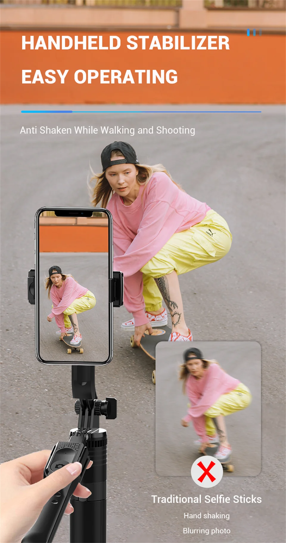 FANGTUOSI 1750mm Tripod Stand For Smartphones